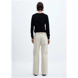 Jeans wideleg cargo