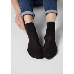 Gemusterte Netzsocken für Damen
