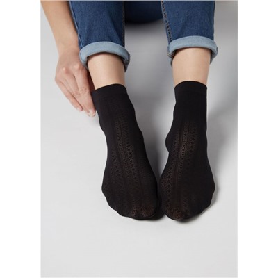 Gemusterte Netzsocken für Damen