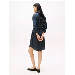 Long-Sleeve Belted Utility Shirtdress