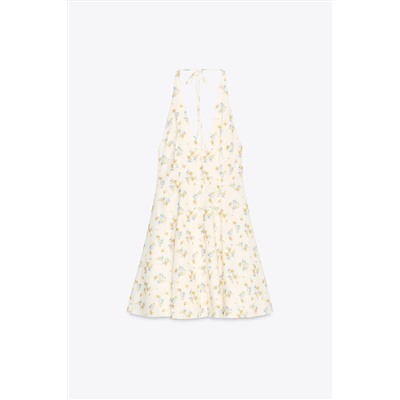 FLORAL PRINT POPLIN DRESS