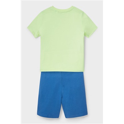 Set - Kurzarmshirt und Sweatshorts - 2 teilig