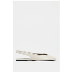 LEATHER SLINGBACK BALLERINAS