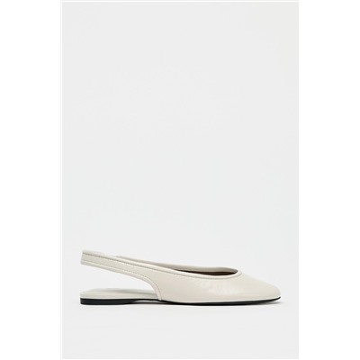 LEATHER SLINGBACK BALLERINAS