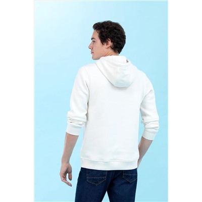 Taş Kapüşonlu Basic Sweatshirt