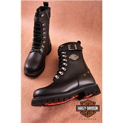 Harley Davidson Gladis Black Deri Kadın Bot 025G100385-GLADIS-BLACK-DERI