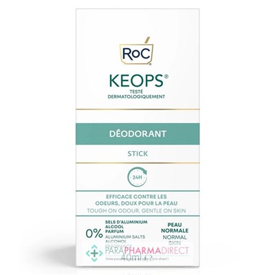 Roc Keops - Déodorant - Peau Normale - Stick - LOT 2x40 mlLot  × 2