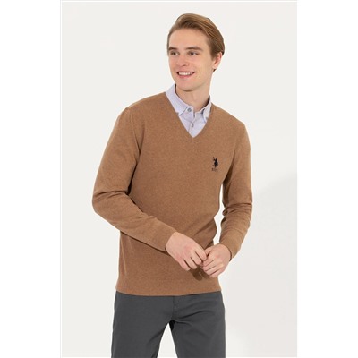 Erkek Camel Melanj Basic Kazak