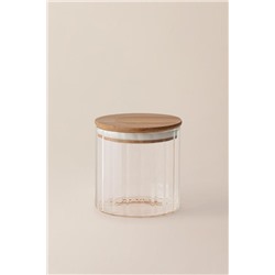 Lunel Optikli Silindir Cam Kavanoz - 700ML - Mini Boy