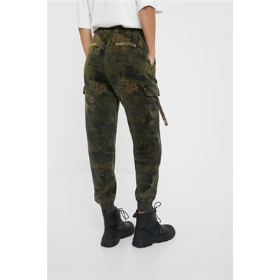 Pantalón cargo camoflower