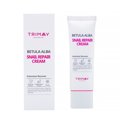 Betula Alba Snail Repair Cream, Крем с муцином улитки и березовым соком