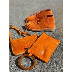 AB.Z. SAFARY mandarina+Pelle PULSERA NARANJA