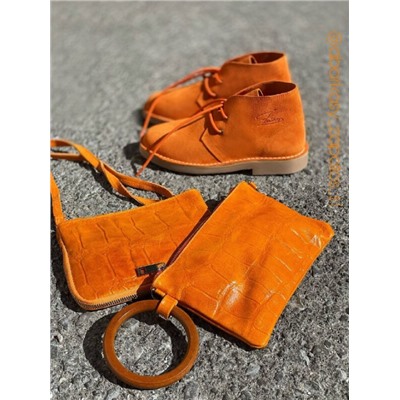 AB.Z. SAFARY mandarina+Pelle PULSERA NARANJA