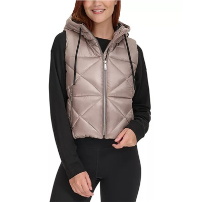 Women's Quilted Hooded Vest