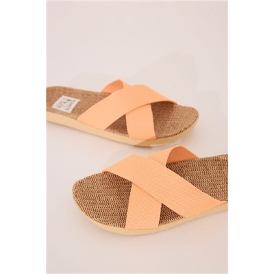 Sandalias rafia tiras cruzadas