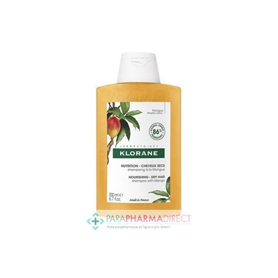 Klorane Beurre de Mangue Shampooing Nutrition 200ml