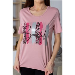 Футболка Beautiful-Пудра НАТАЛИ #878412