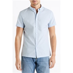Camisa slim fit - Azul