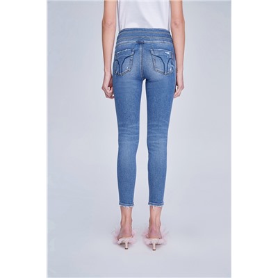 Vaquero slim fit 7/8 Azul