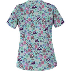 UA Beautiful Day Cool Blue Scrub Top