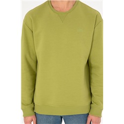 Erkek Fıstık Yeşili Basic Sweatshirt