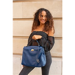 Bolso de piel Dana Azul marino