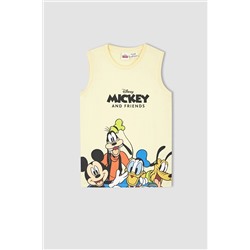 Defacto Erkek Çocuk Disney Mickey & Minnie Bisiklet Yaka Atlet X6151A622SM