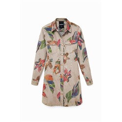 Vestido camisero camoflower