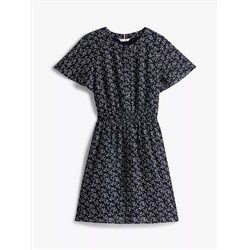Floral-Print Georgette Dress