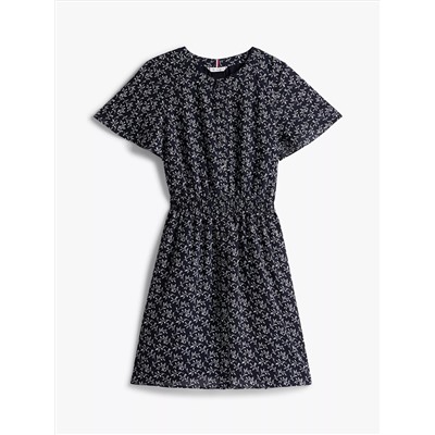 Floral-Print Georgette Dress