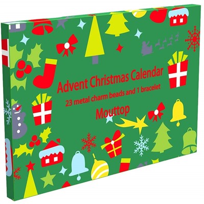 Mouttop Chirismas Countdown Advent Calendar 2019, Innovative DIY Chrismas Gifts for Kids, Girls ,Women Jewelry Accessories