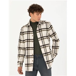 Haki Comfort Fit Gömlek Ceket