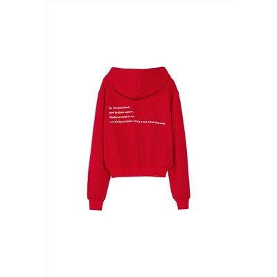 Sudadera con capucha Rojo