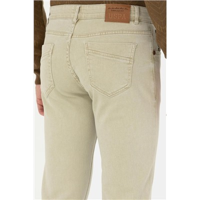 Erkek Açık Haki Jean Pantolon