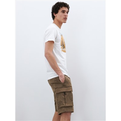Cargo-Jogger-Shorts mit hohem Baumwollanteil