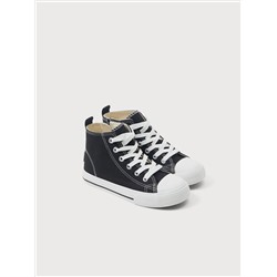 HIGH-TOP SNEAKERS WITH TOECAP