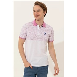 Erkek Menekşe Polo Yaka Tişört