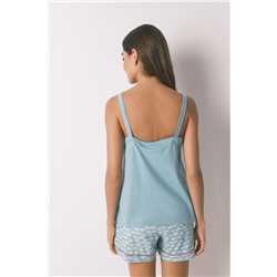 Pijama corto 100% algodón Sebastián verde