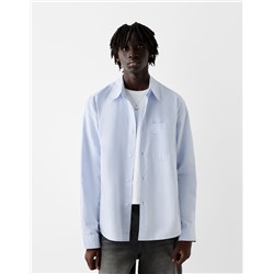 Boxy long sleeve Oxford shirt