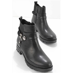 Bambi Siyah Kadın Bot & Bootie K022160115