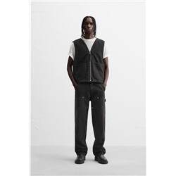 CHALECO DENIM BOLSILLOS