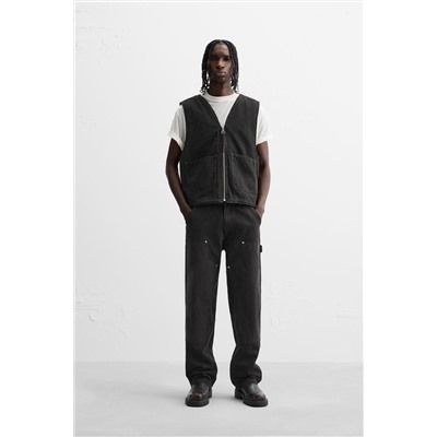 CHALECO DENIM BOLSILLOS