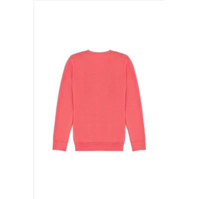 Kız Çocuk Pembe Basic Kazak
