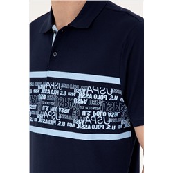Erkek Regular Fit Polo Yaka Lacivert Tişört
