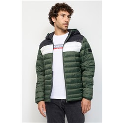 Anorak Caqui y blanco