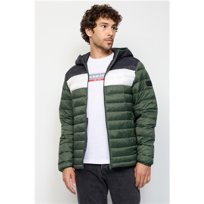 Anorak Caqui y blanco