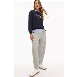 Plush balloon fit trousers