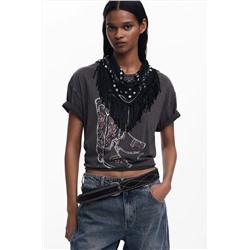 Camiseta botas Cowboy