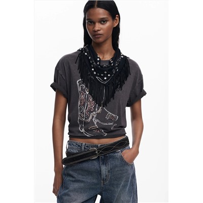 Camiseta botas Cowboy