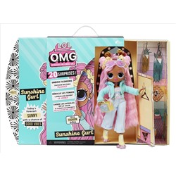 LOL Surprise OMG Sunshine Gurl Fashion Doll - Dress Up Doll Set with 20 Surprises for Girls and Kids 4+
